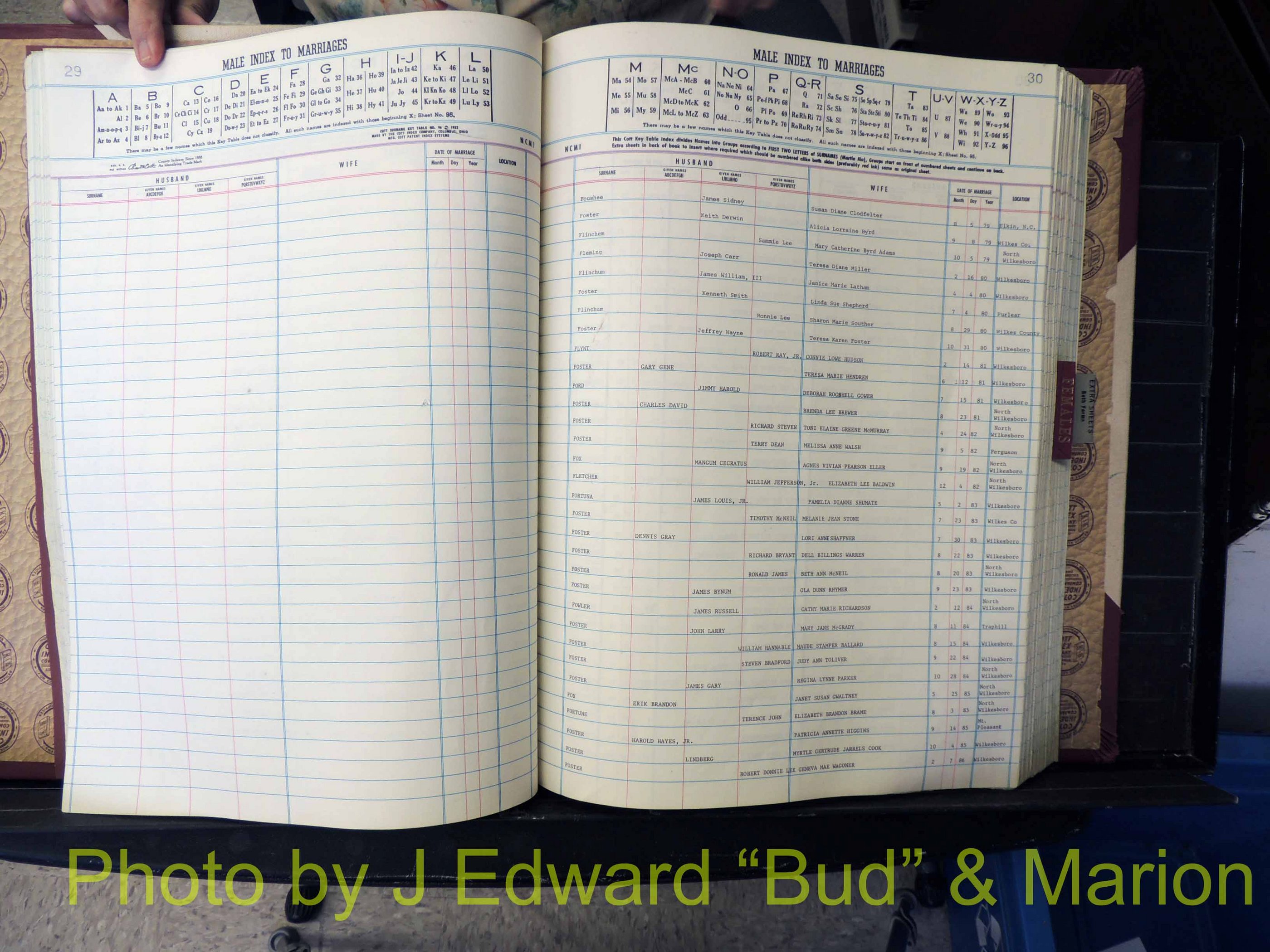 Wilkes Co, NC, Marriage Book 9, 1979-1991 (145).JPG