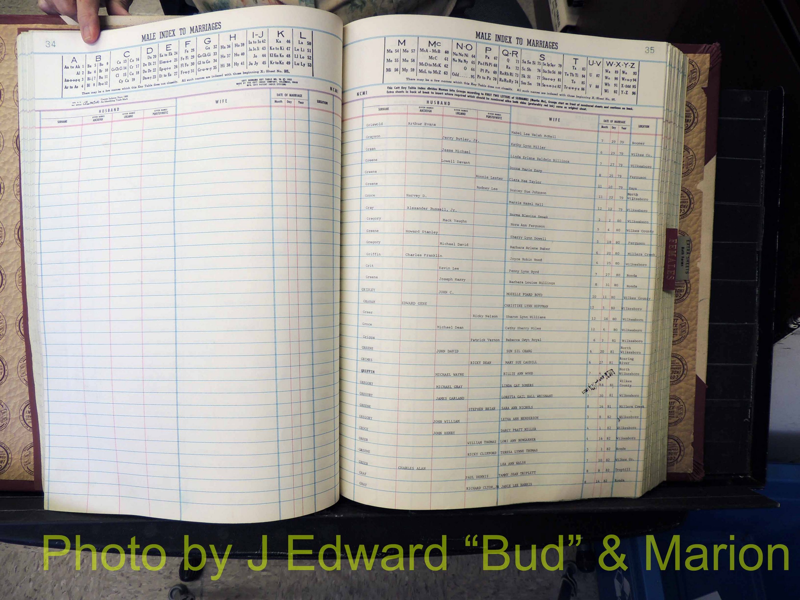 Wilkes Co, NC, Marriage Book 9, 1979-1991 (150).JPG