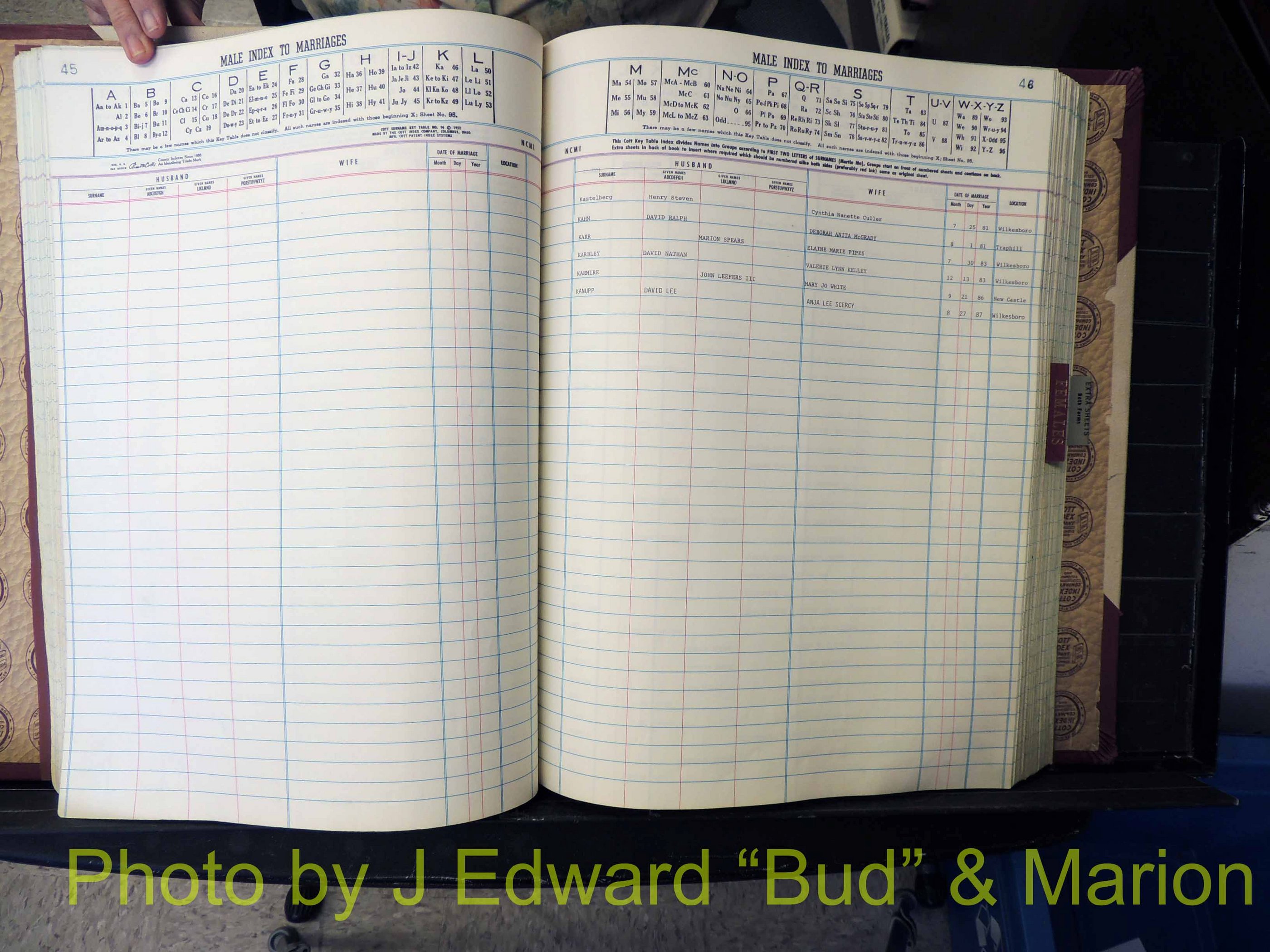 Wilkes Co, NC, Marriage Book 9, 1979-1991 (169).JPG