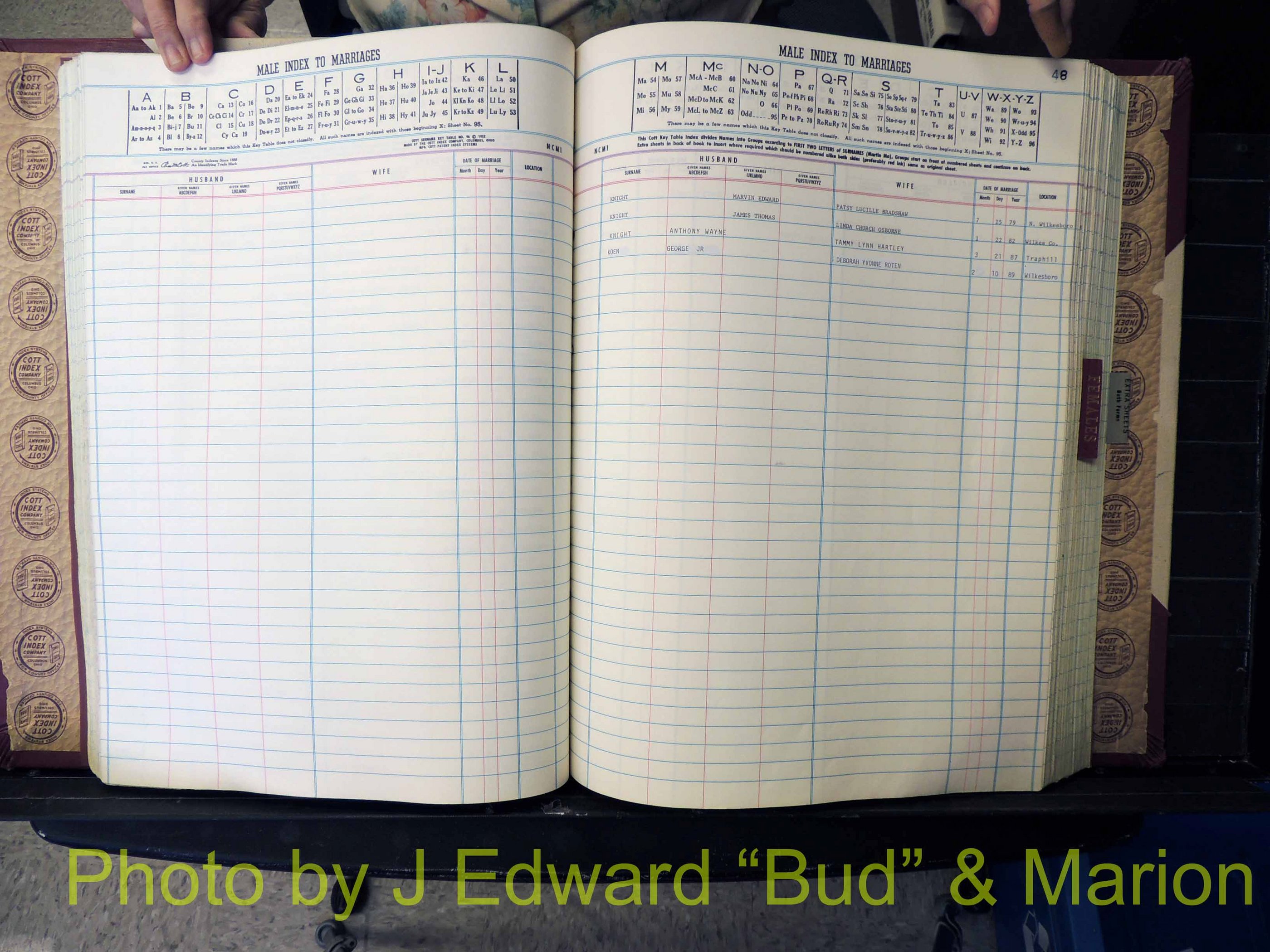 Wilkes Co, NC, Marriage Book 9, 1979-1991 (172).JPG