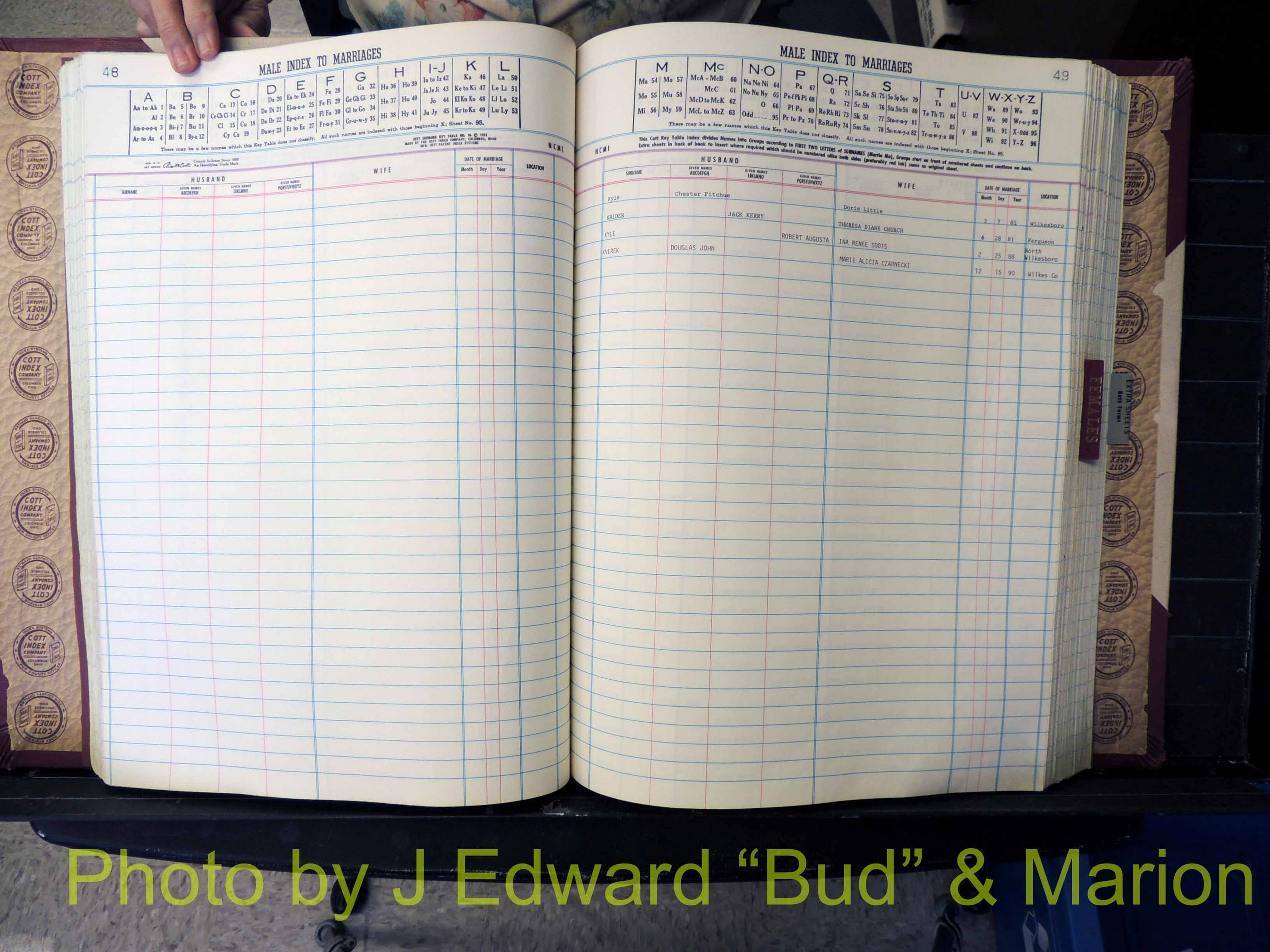 Wilkes Co, NC, Marriage Book 9, 1979-1991 (173).JPG