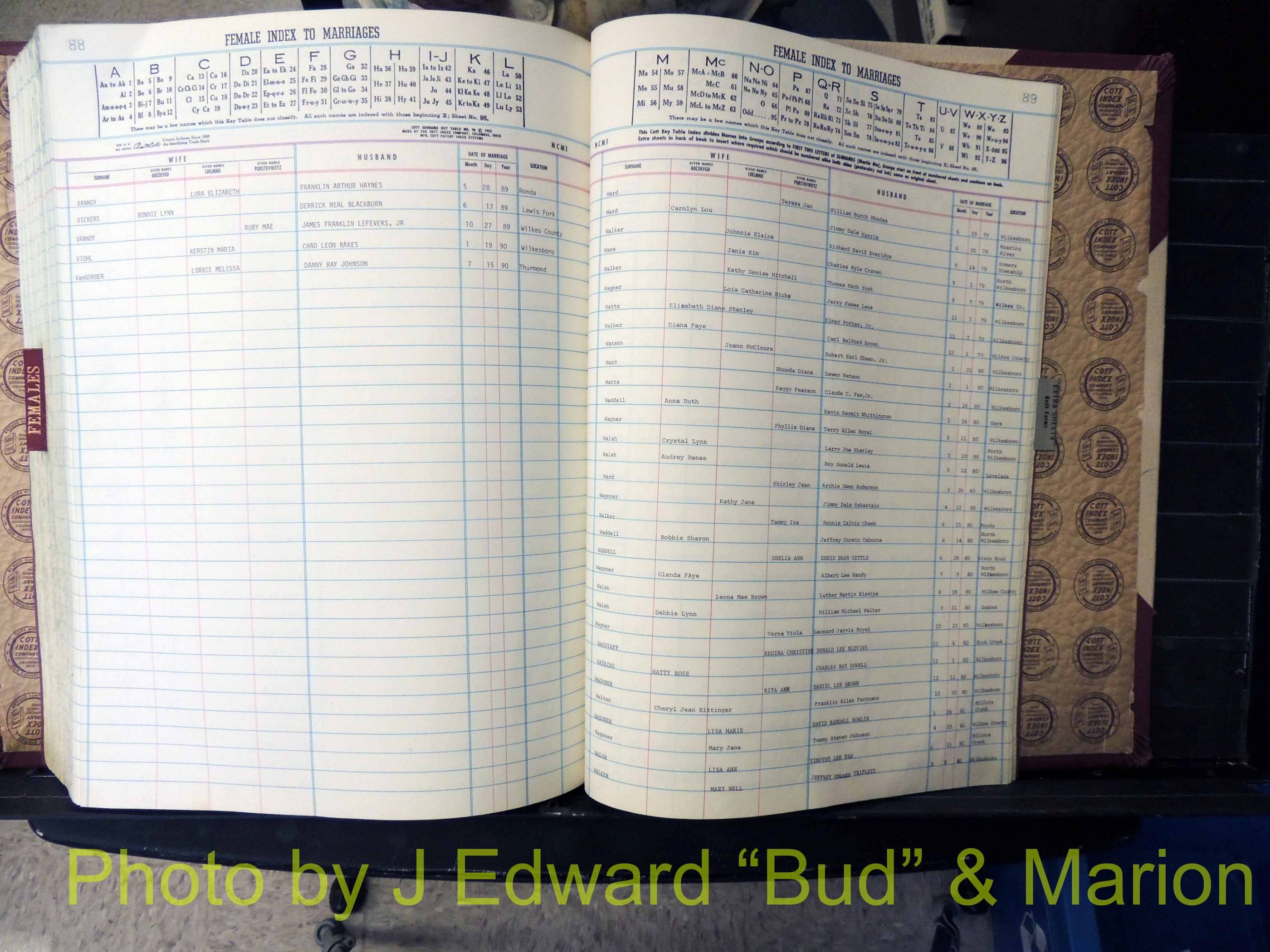 Wilkes Co, NC, Marriage Book 9, 1979-1991 (376).JPG