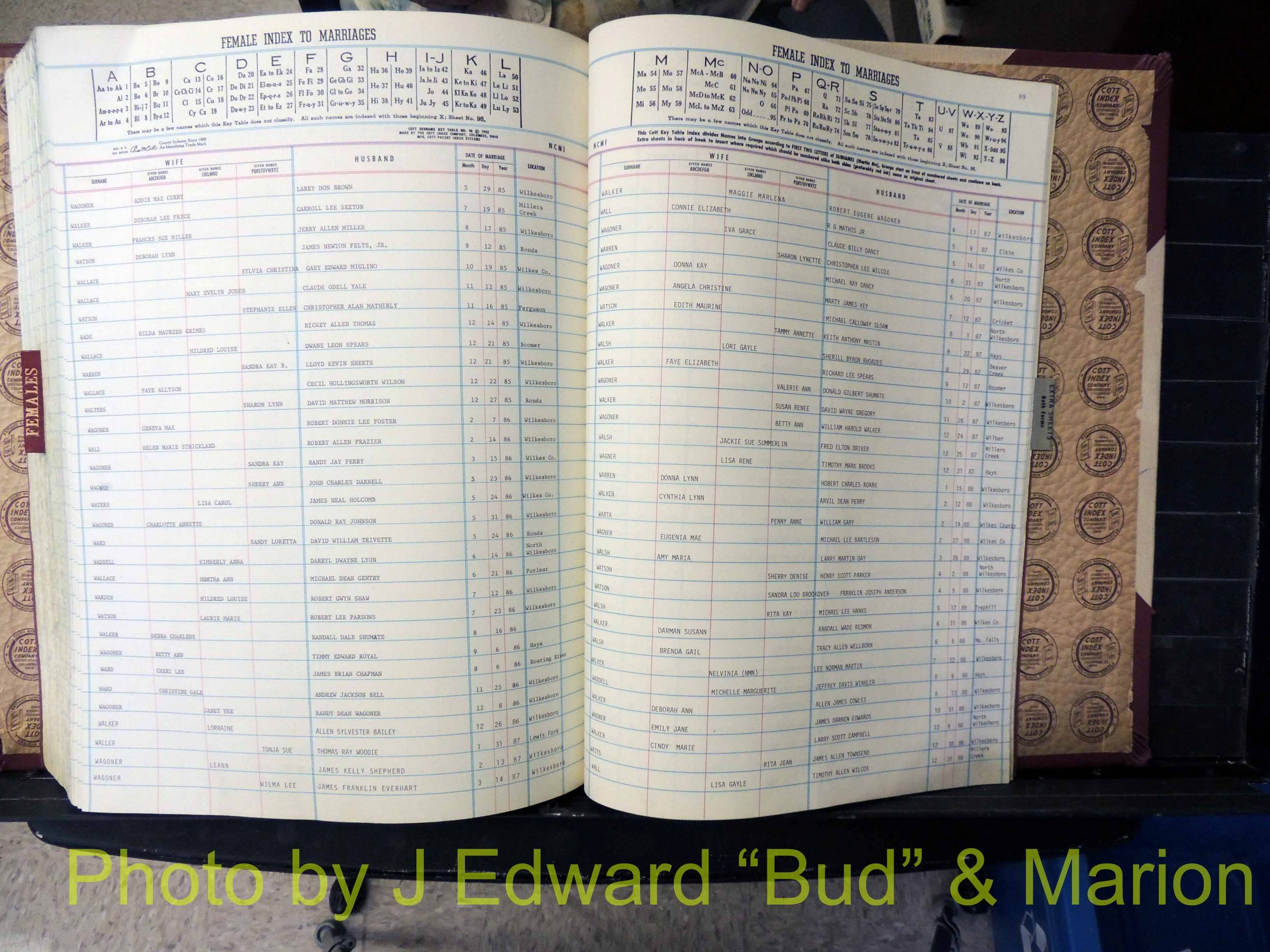 Wilkes Co, NC, Marriage Book 9, 1979-1991 (378).JPG