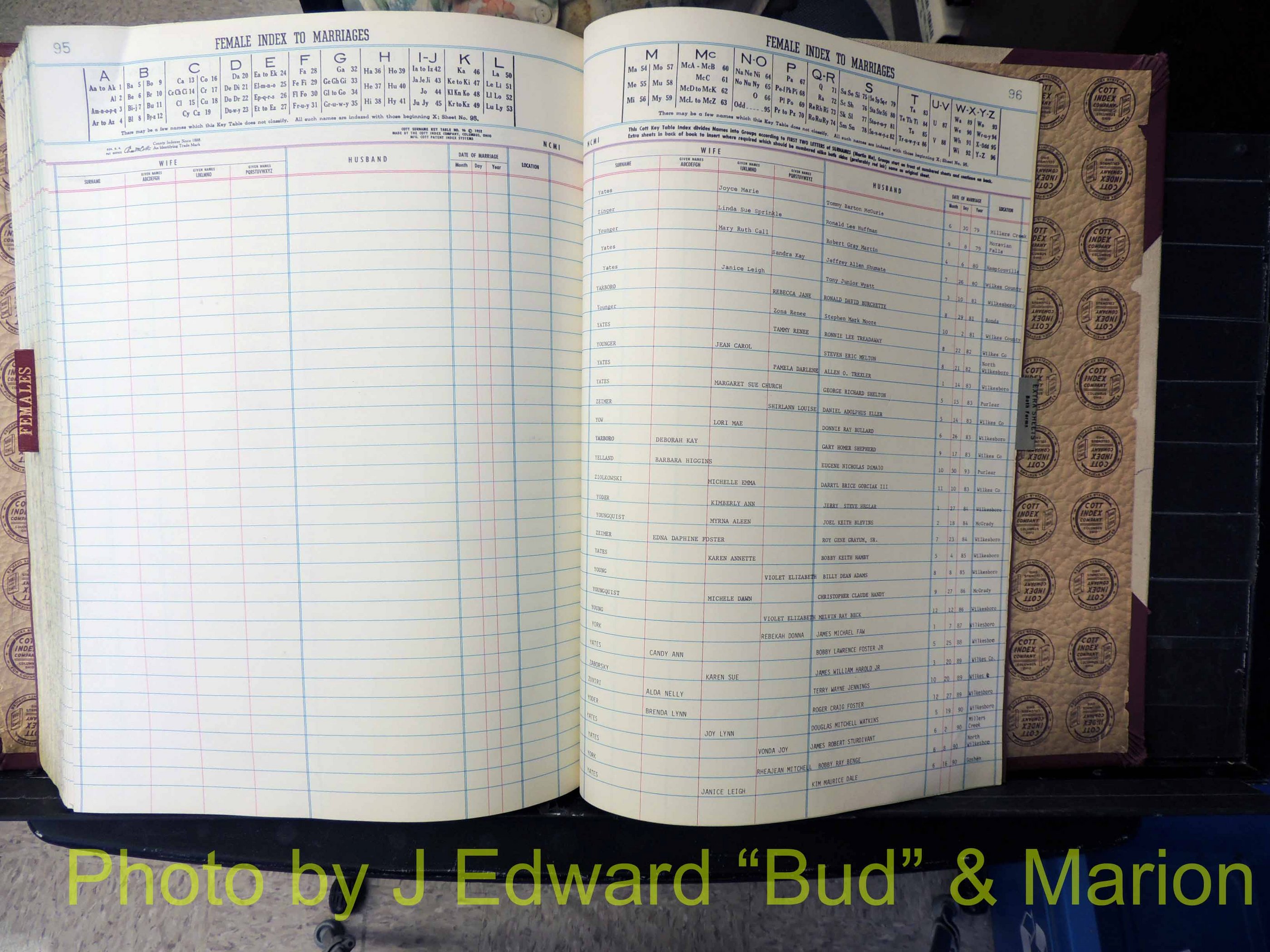 Wilkes Co, NC, Marriage Book 9, 1979-1991 (388).JPG