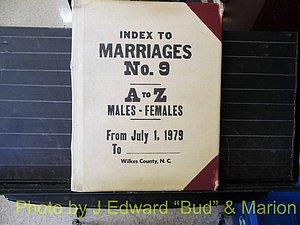 Wilkes Co, NC, Marriage Book 9, 1979-1991 (100).JPG