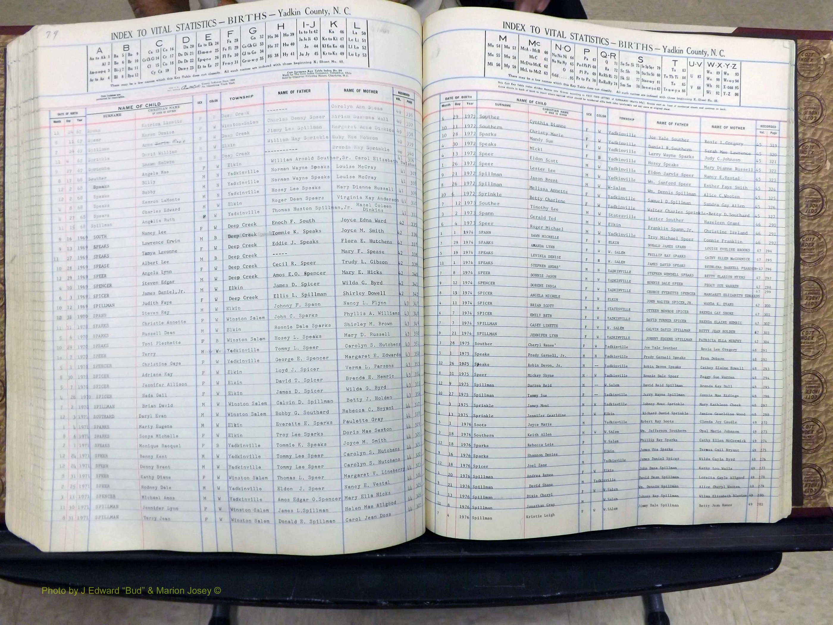 Yadkin Co, NC, Births, A-Z, 1947-1991 (315).JPG