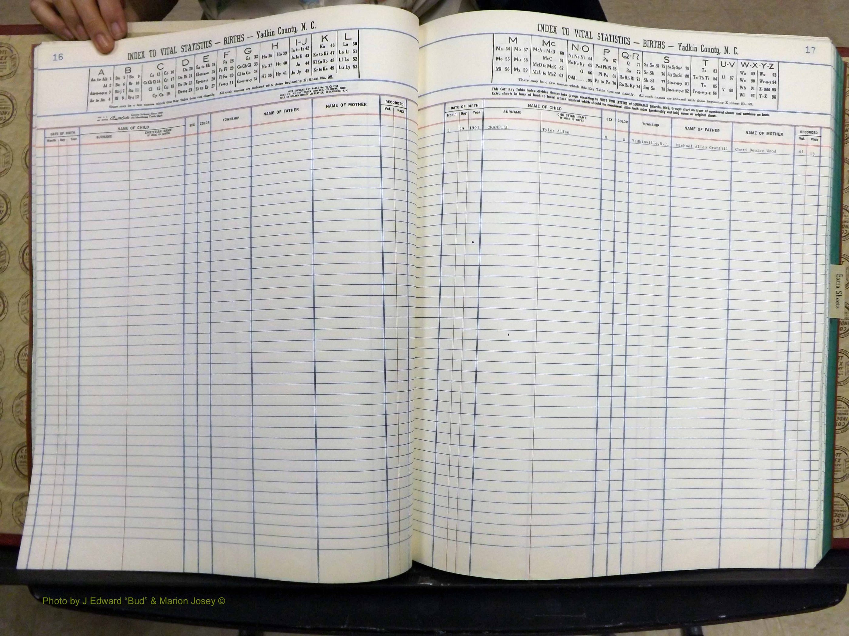 Yadkin Co, NC, Births, A-Z, 1991-2012 (115).JPG