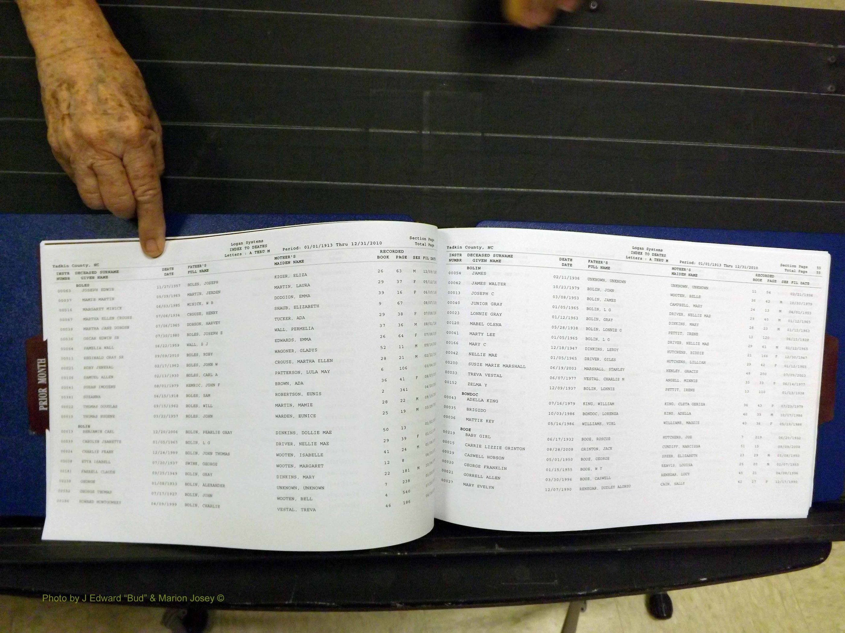 Yadkin Co, NC, Deaths, A-M, 1913-2012 (137).JPG