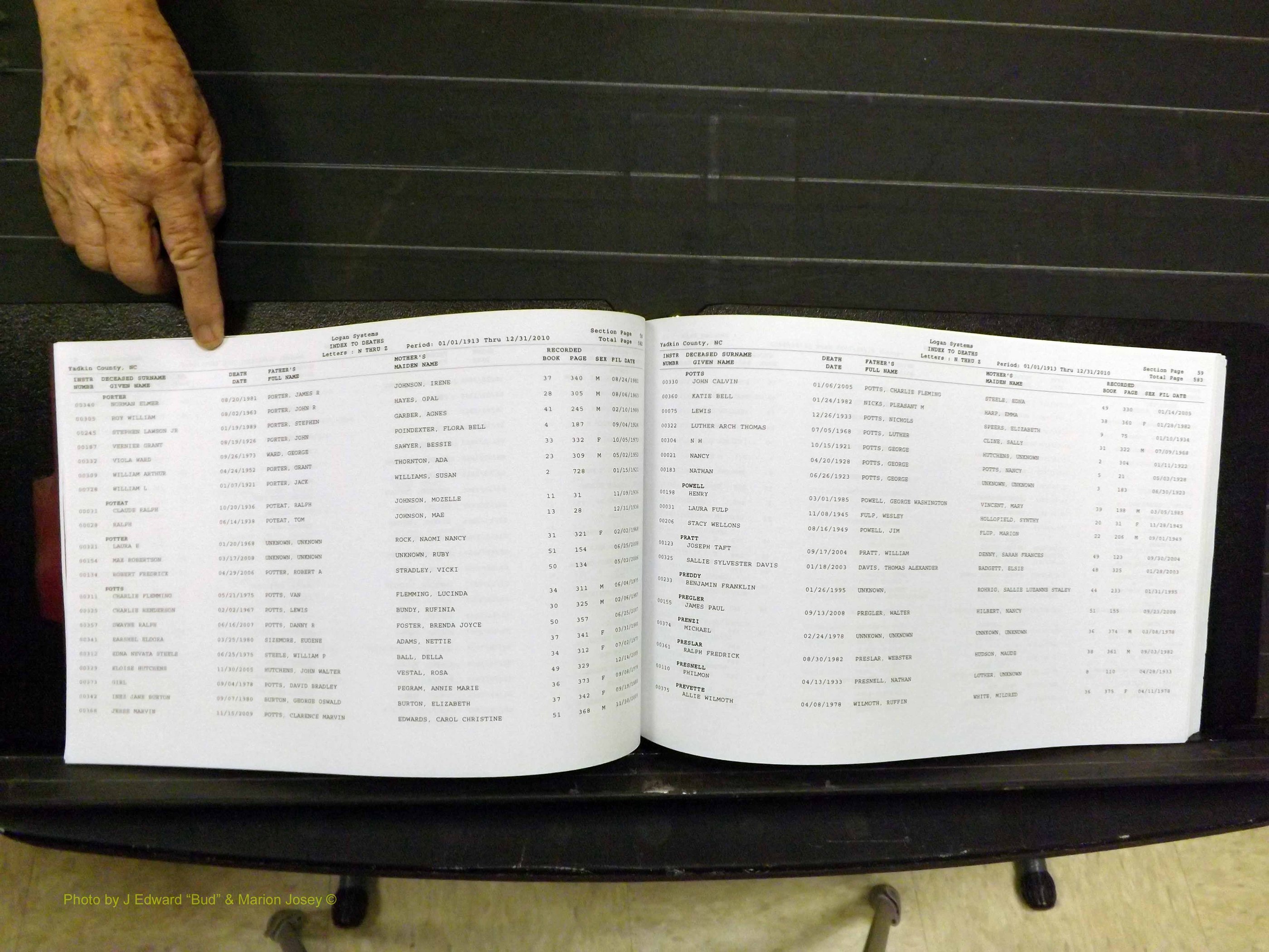 Yadkin Co, NC, Deaths, N-Z, 1913-2012 (135).JPG