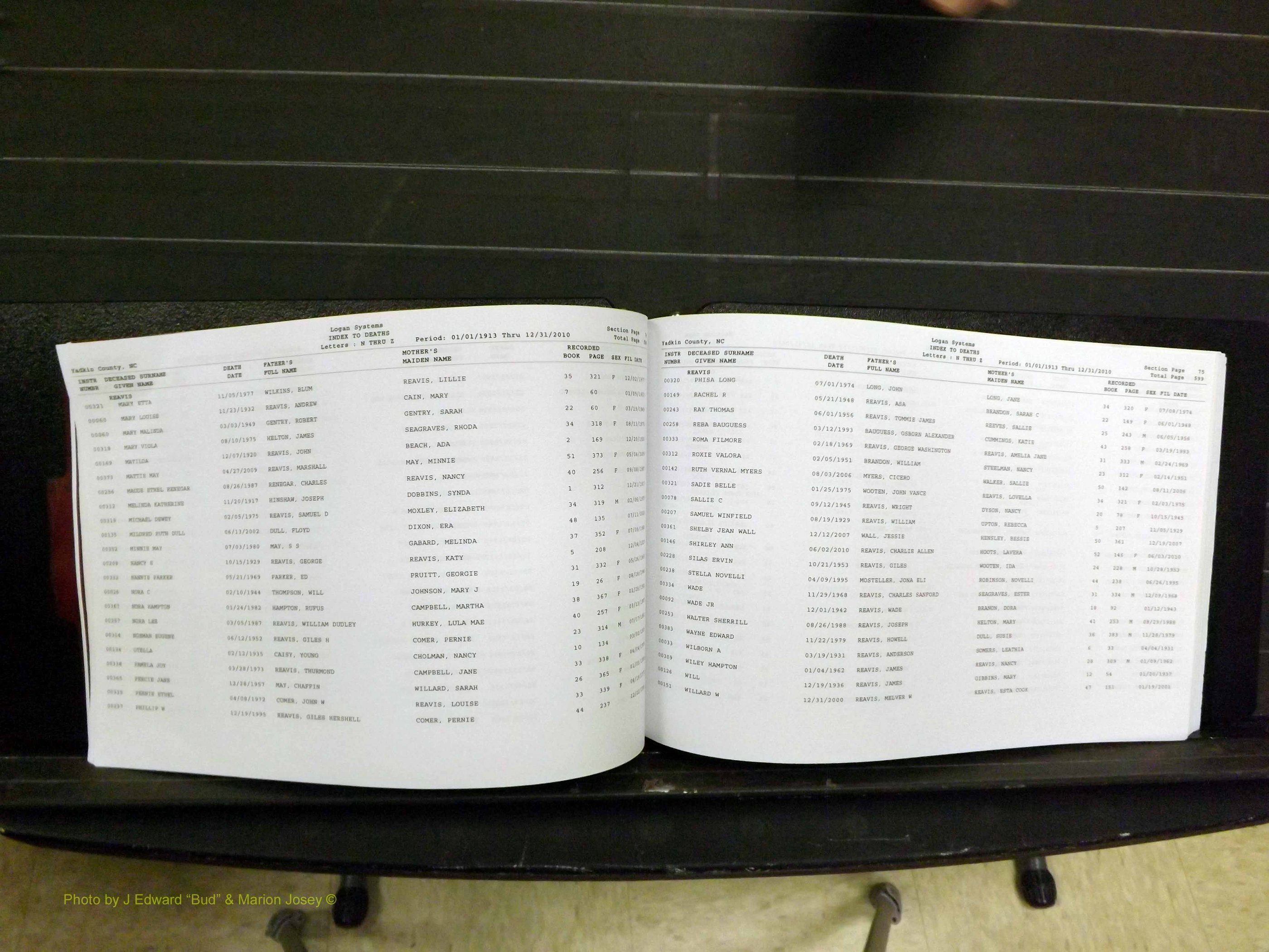 Yadkin Co, NC, Deaths, N-Z, 1913-2012 (143).JPG