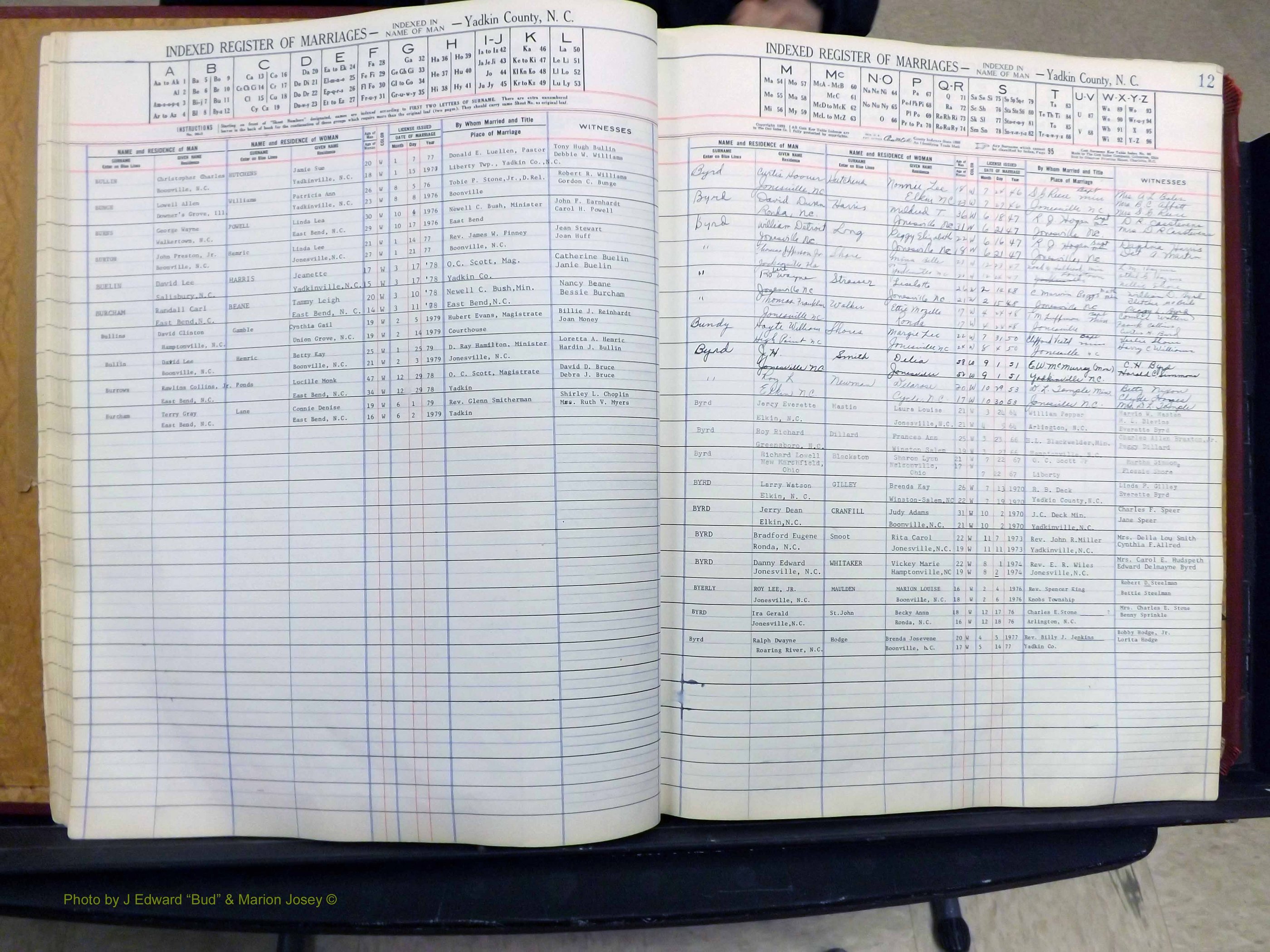 Yadkin Co, NC, Marriage Book 6, 1944-1979 (125).JPG