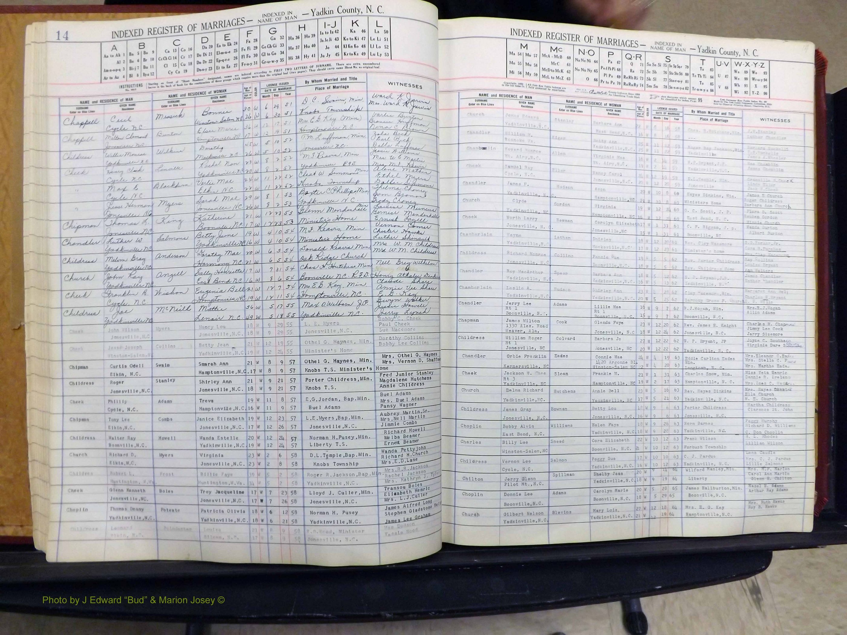 Yadkin Co, NC, Marriage Book 6, 1944-1979 (132).JPG