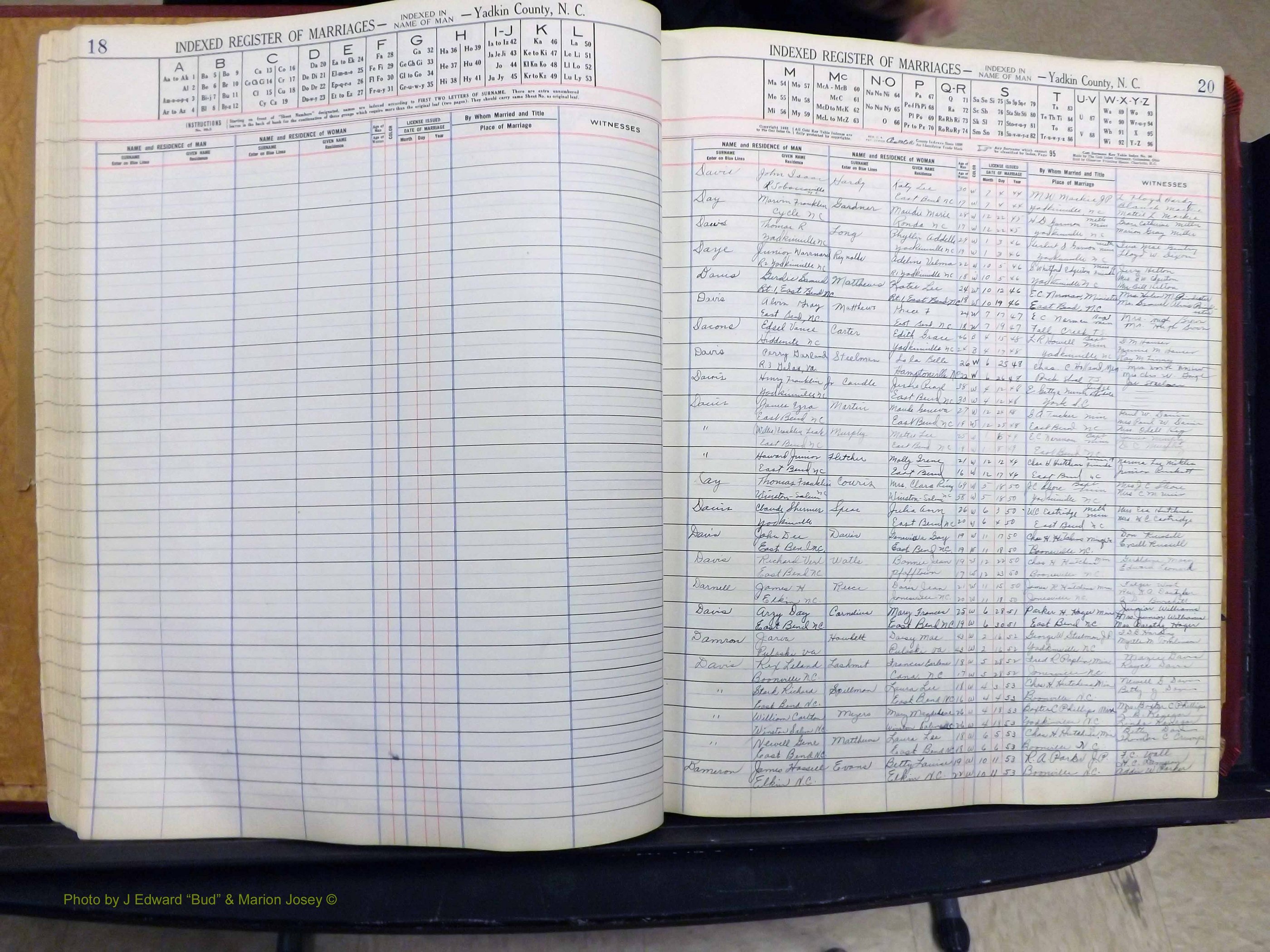 Yadkin Co, NC, Marriage Book 6, 1944-1979 (143).JPG