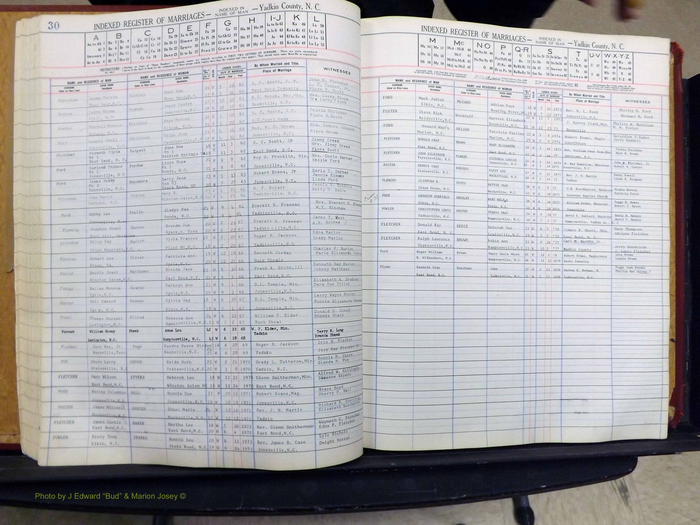 Yadkin Co, NC, Marriage Book 6, 1944-1979 (159).JPG