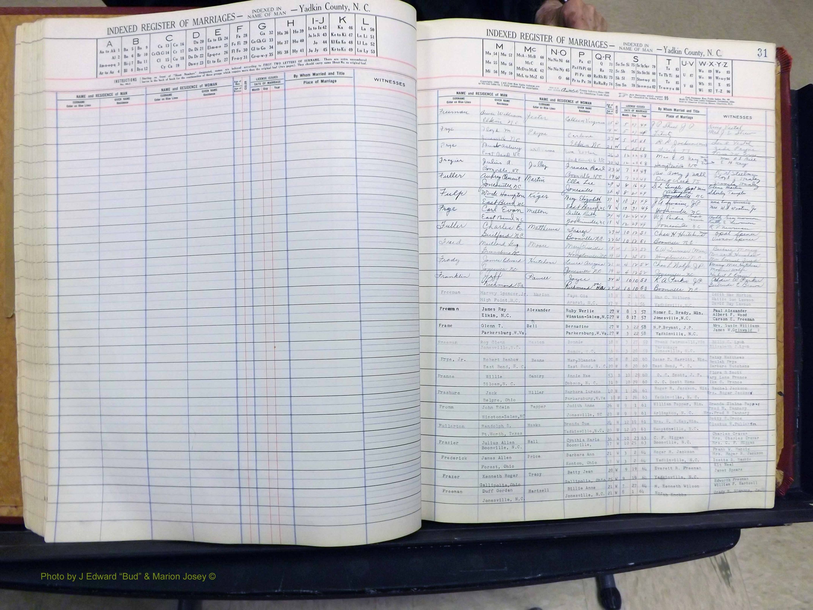 Yadkin Co, NC, Marriage Book 6, 1944-1979 (160).JPG