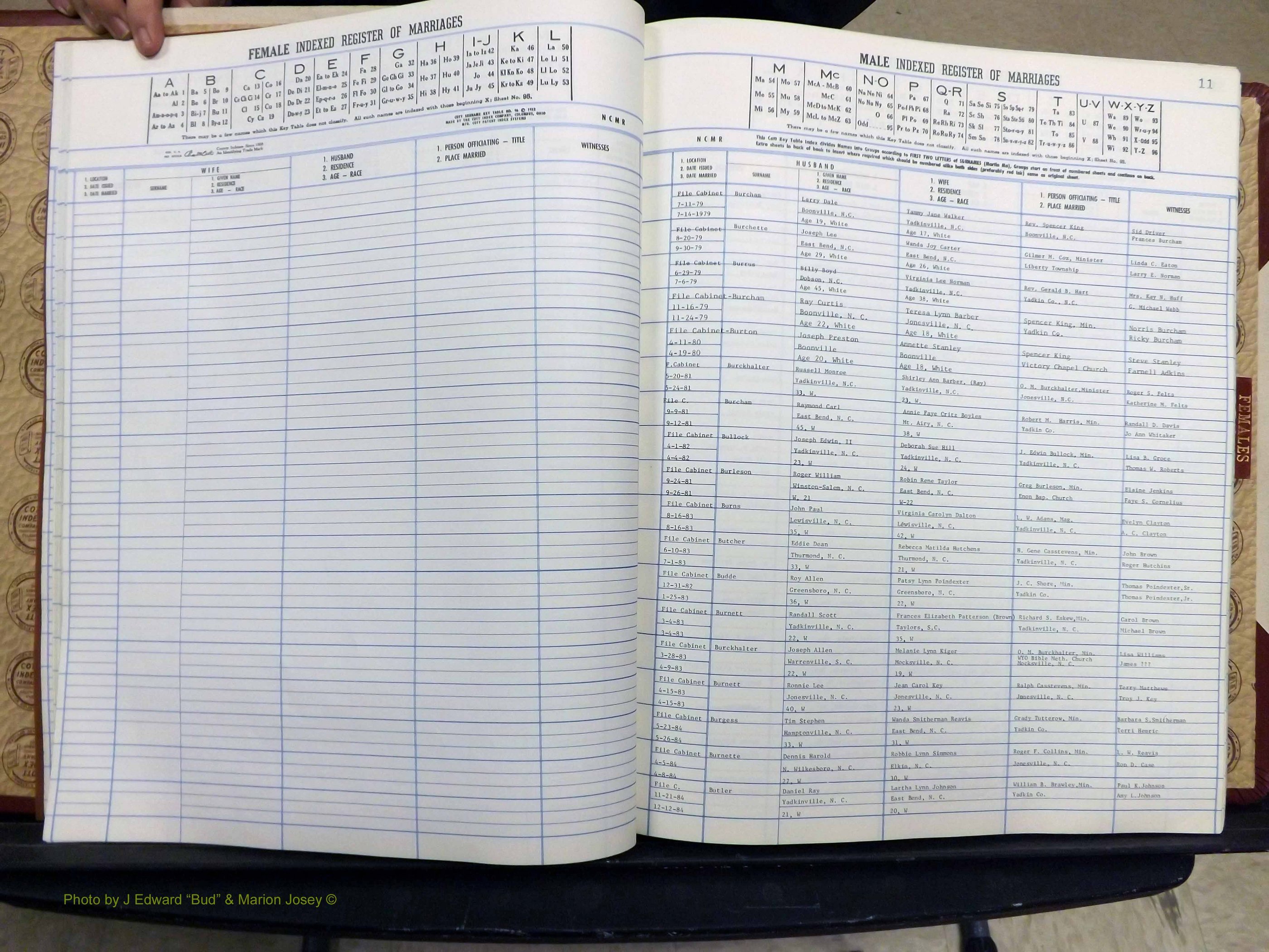 Yadkin Co, NC, Marriage Book 7, 1979-1991 (118).JPG