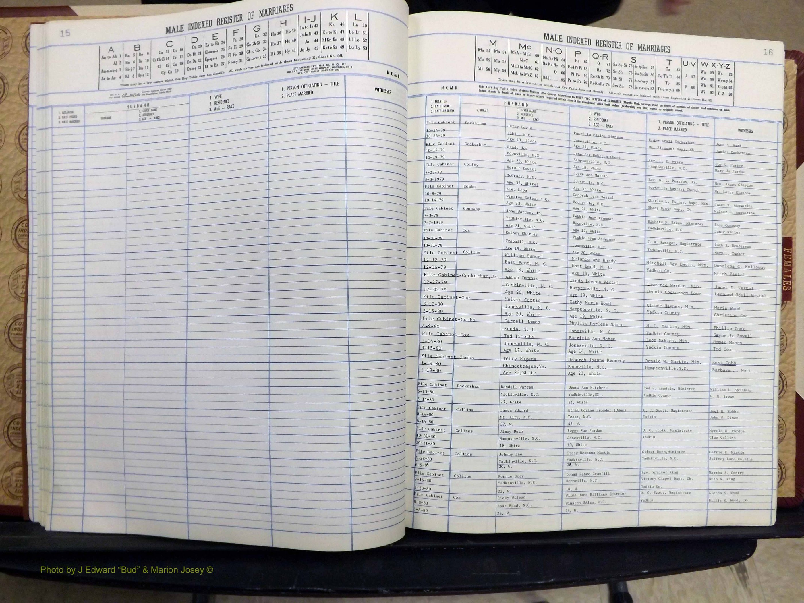 Yadkin Co, NC, Marriage Book 7, 1979-1991 (127).JPG