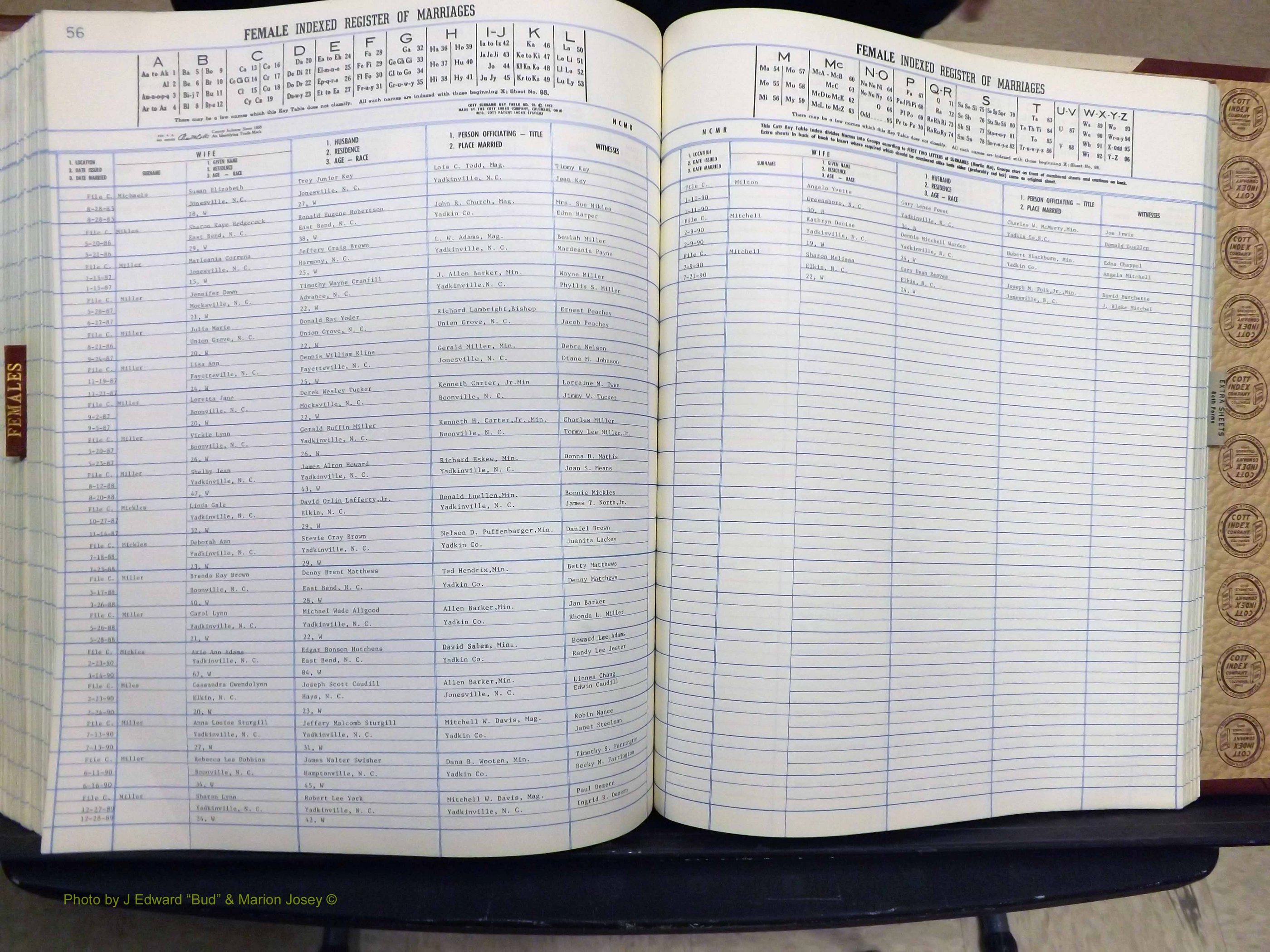 Yadkin Co, NC, Marriage Book 7, 1979-1991 (327).JPG