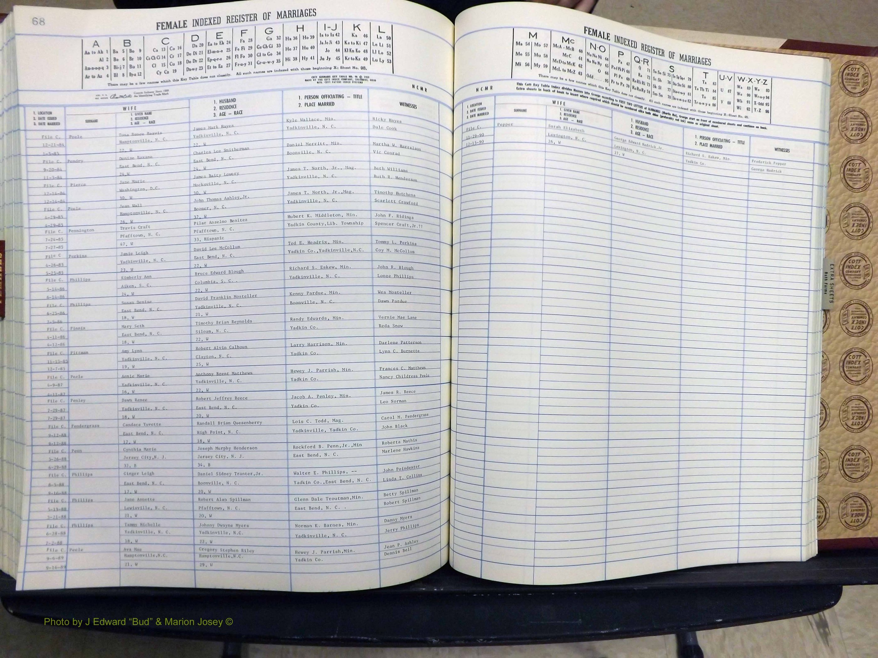 Yadkin Co, NC, Marriage Book 7, 1979-1991 (340).JPG