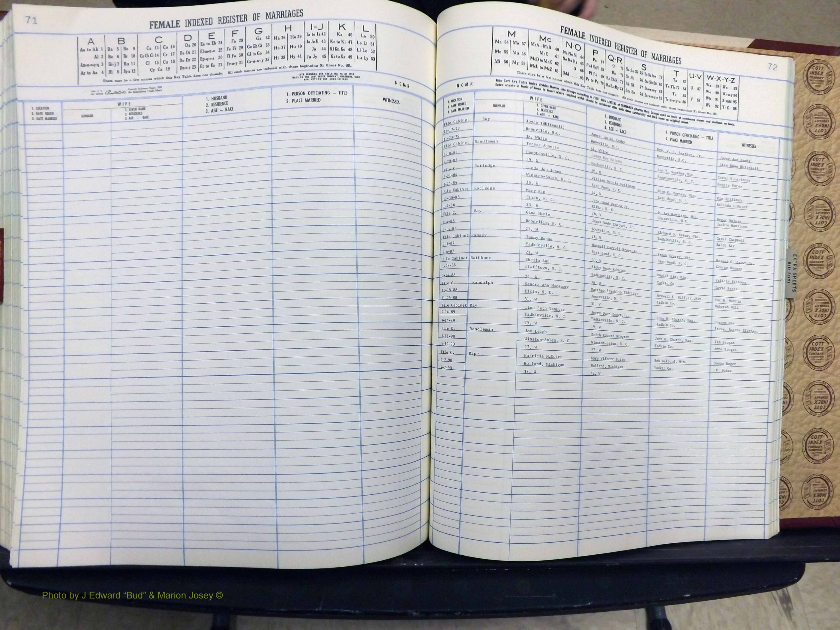Yadkin Co, NC, Marriage Book 7, 1979-1991 (345).JPG