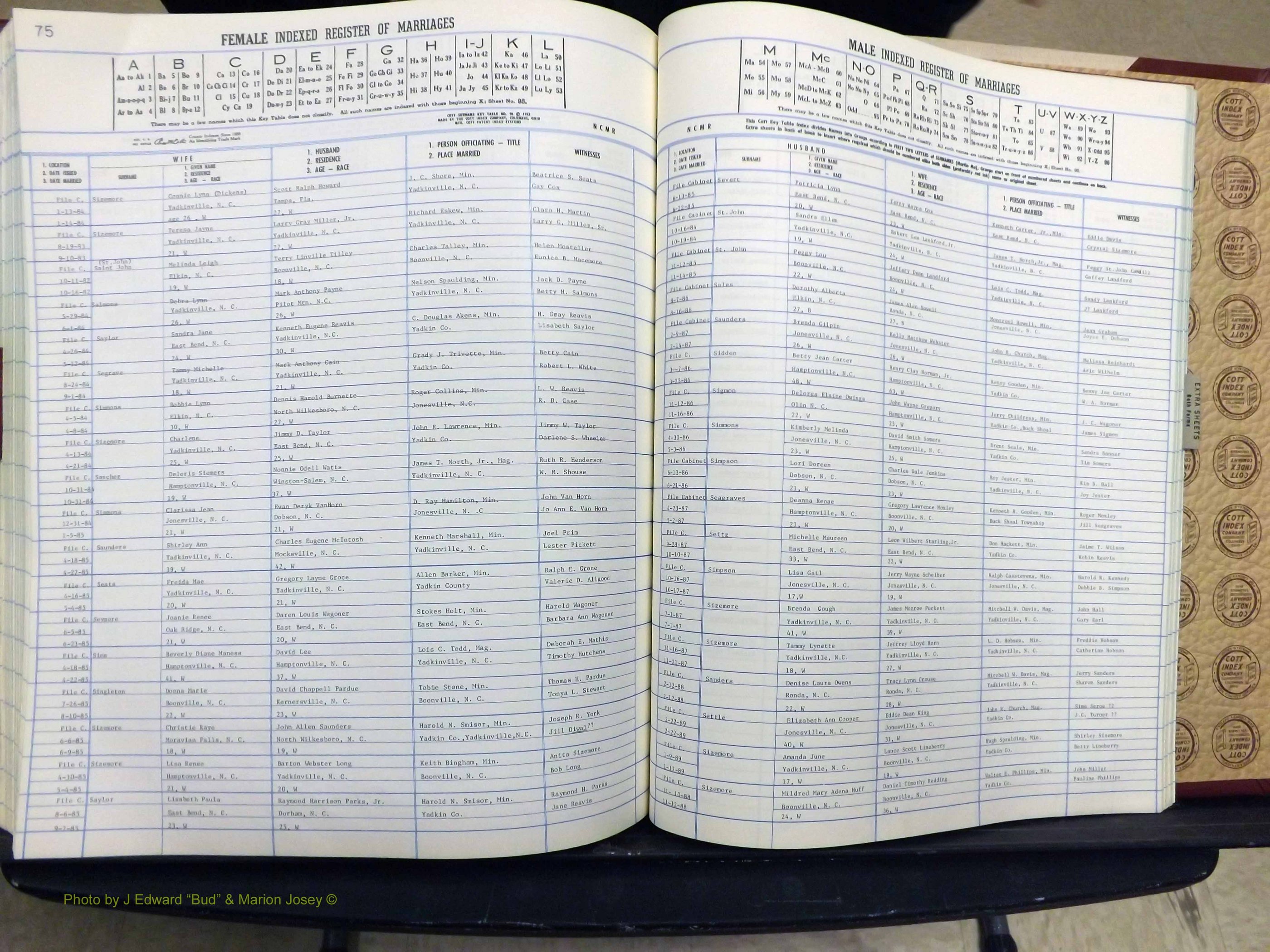 Yadkin Co, NC, Marriage Book 7, 1979-1991 (350).JPG