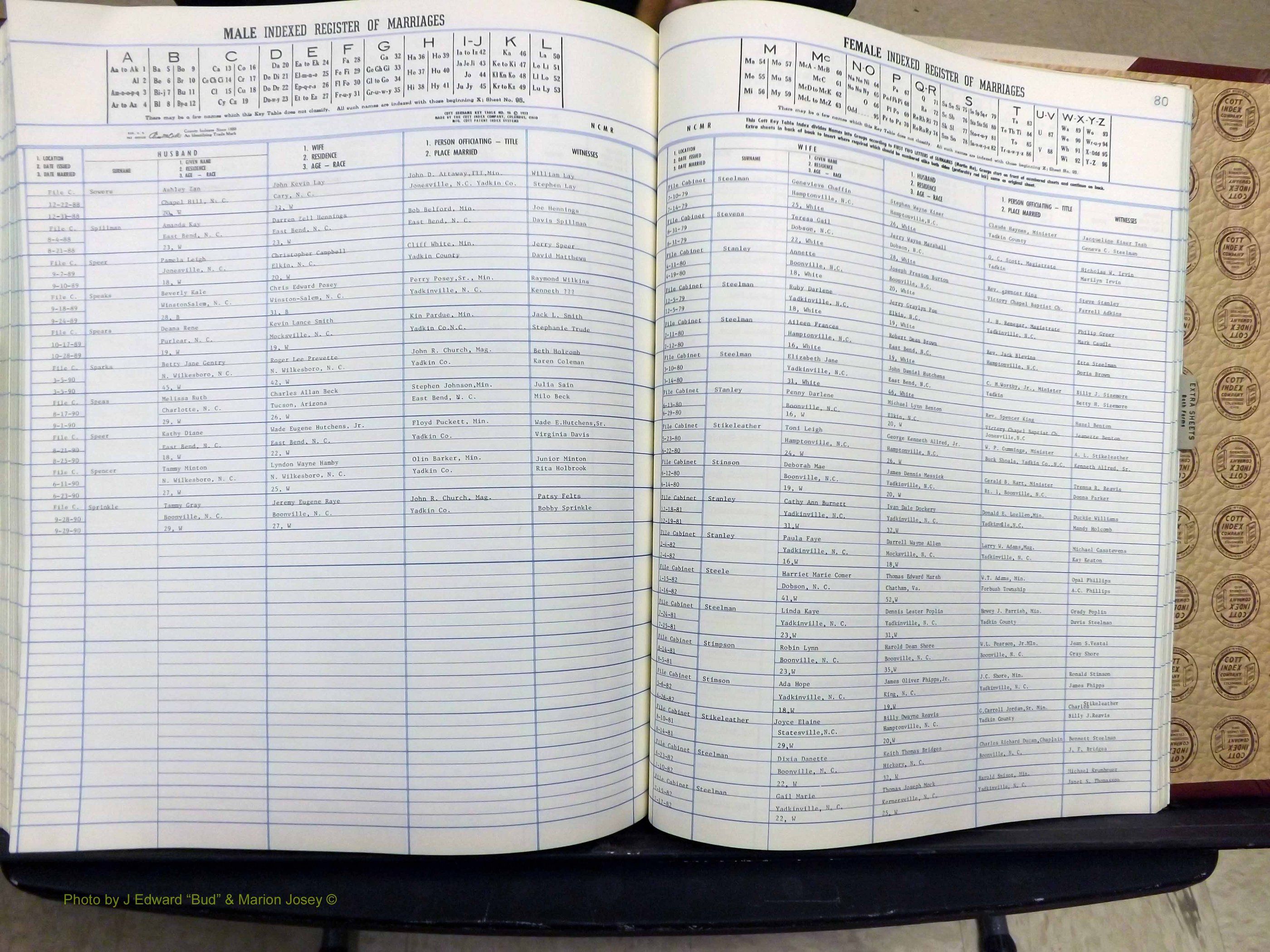 Yadkin Co, NC, Marriage Book 7, 1979-1991 (359).JPG