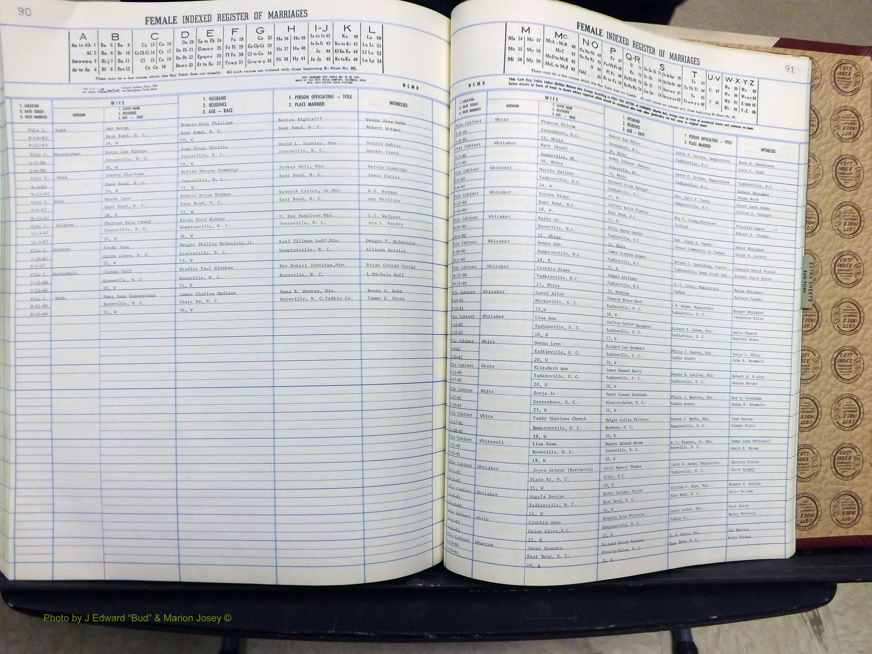 Yadkin Co, NC, Marriage Book 7, 1979-1991 (373).JPG