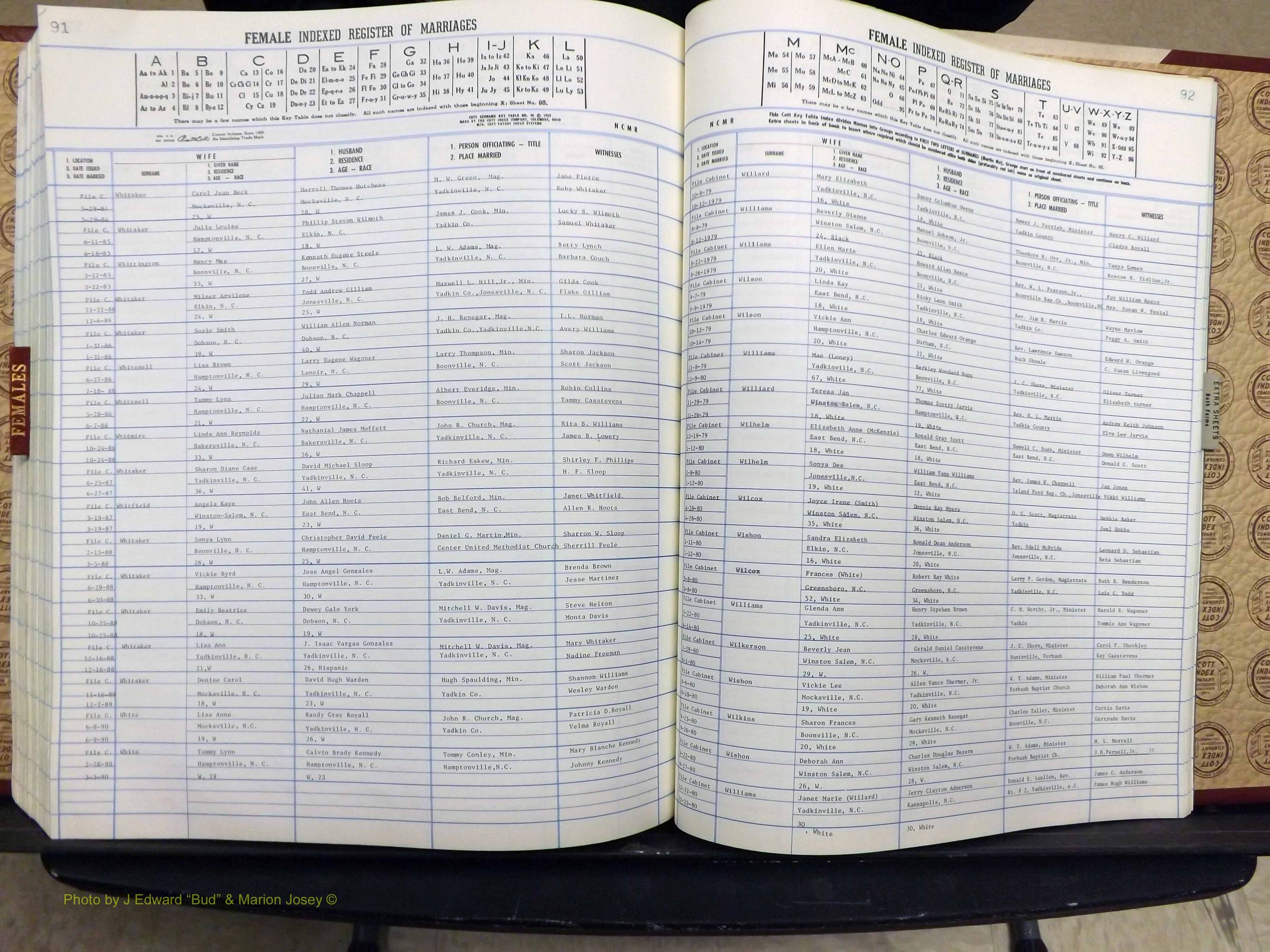 Yadkin Co, NC, Marriage Book 7, 1979-1991 (374).JPG