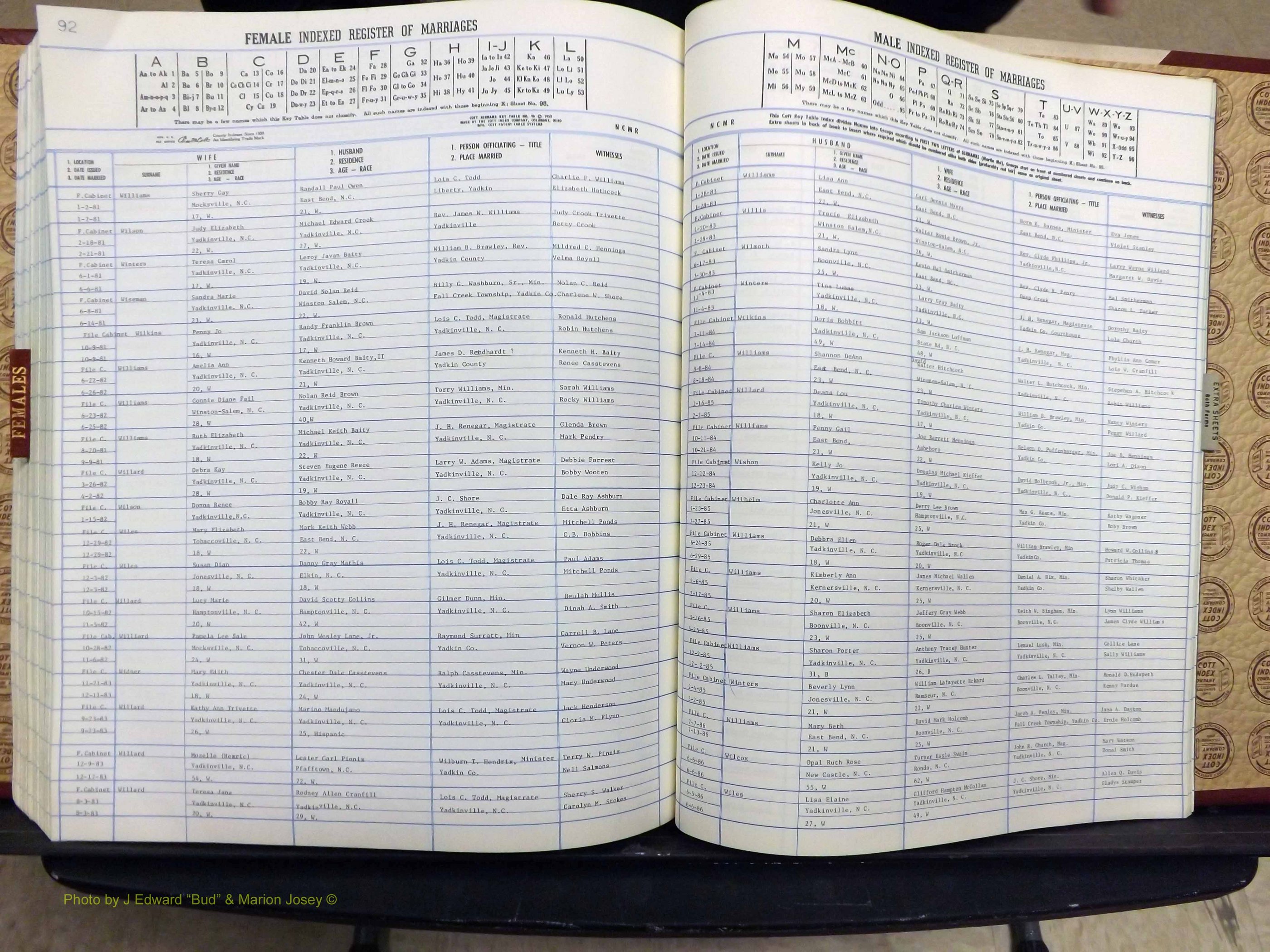 Yadkin Co, NC, Marriage Book 7, 1979-1991 (375).JPG