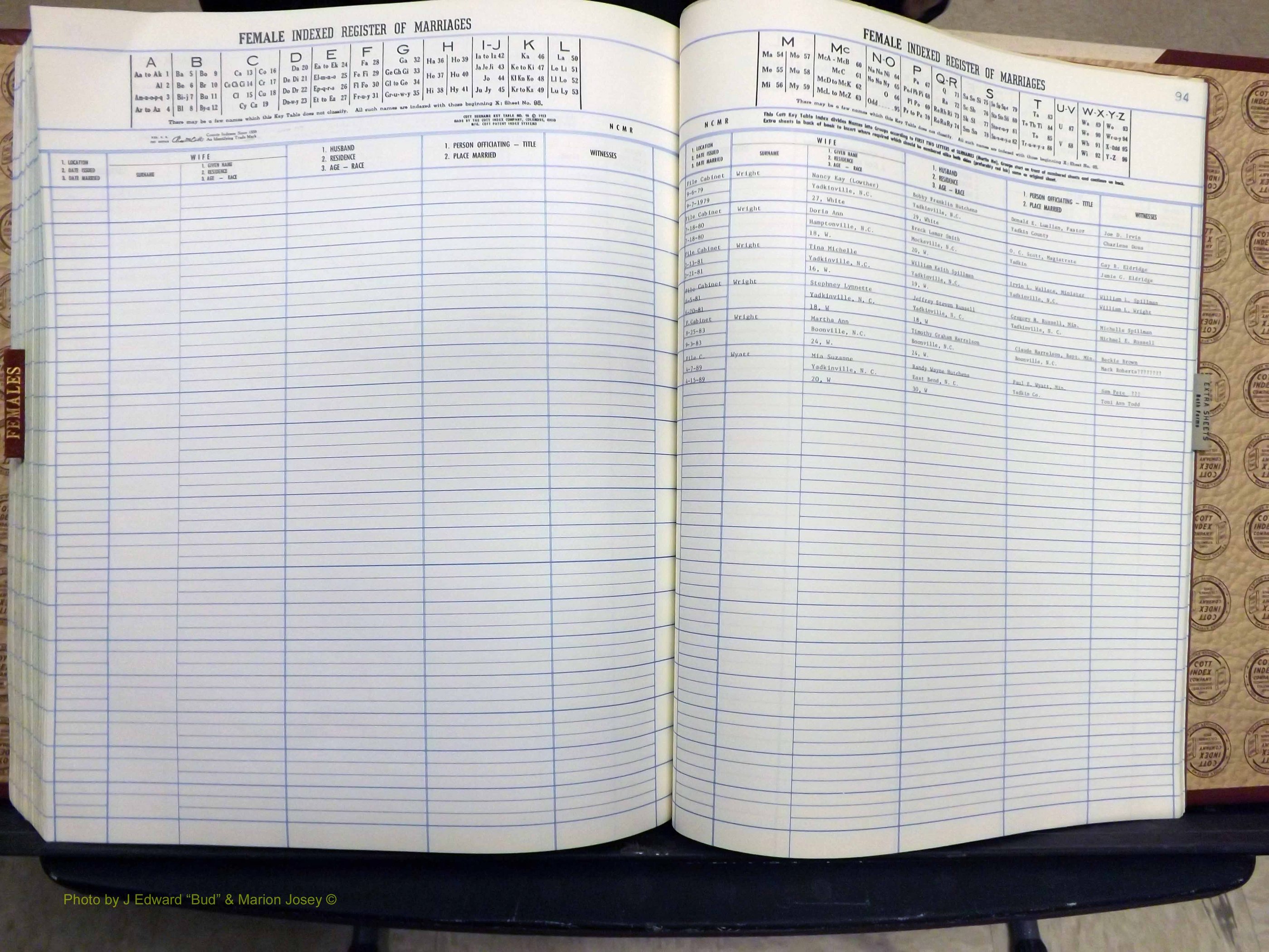 Yadkin Co, NC, Marriage Book 7, 1979-1991 (380).JPG