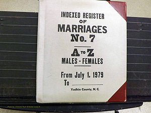 Yadkin Co, NC, Marriage Book 7, 1979-1991 (100).JPG