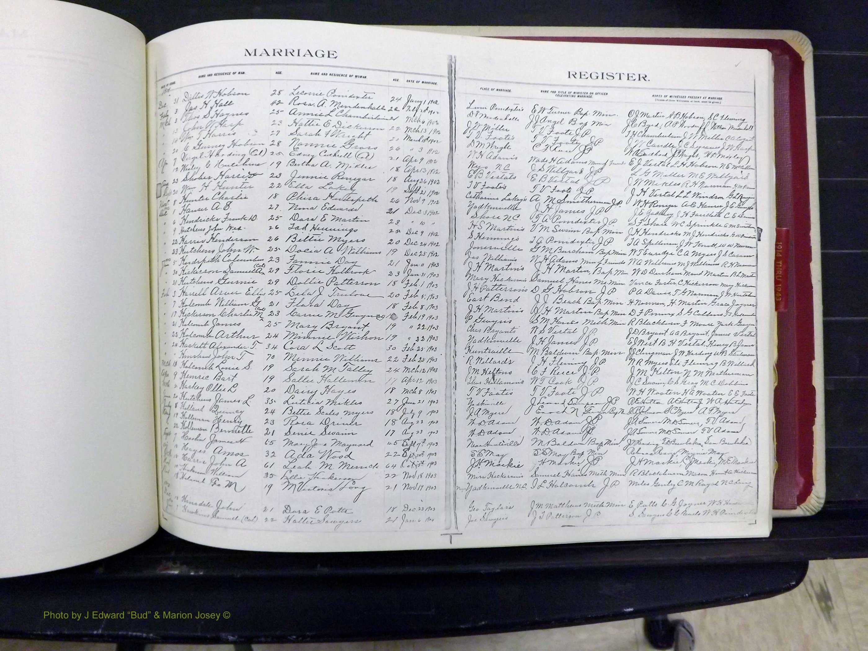 Yadkin Co, NC, Marriages 1901-1943 (124).JPG