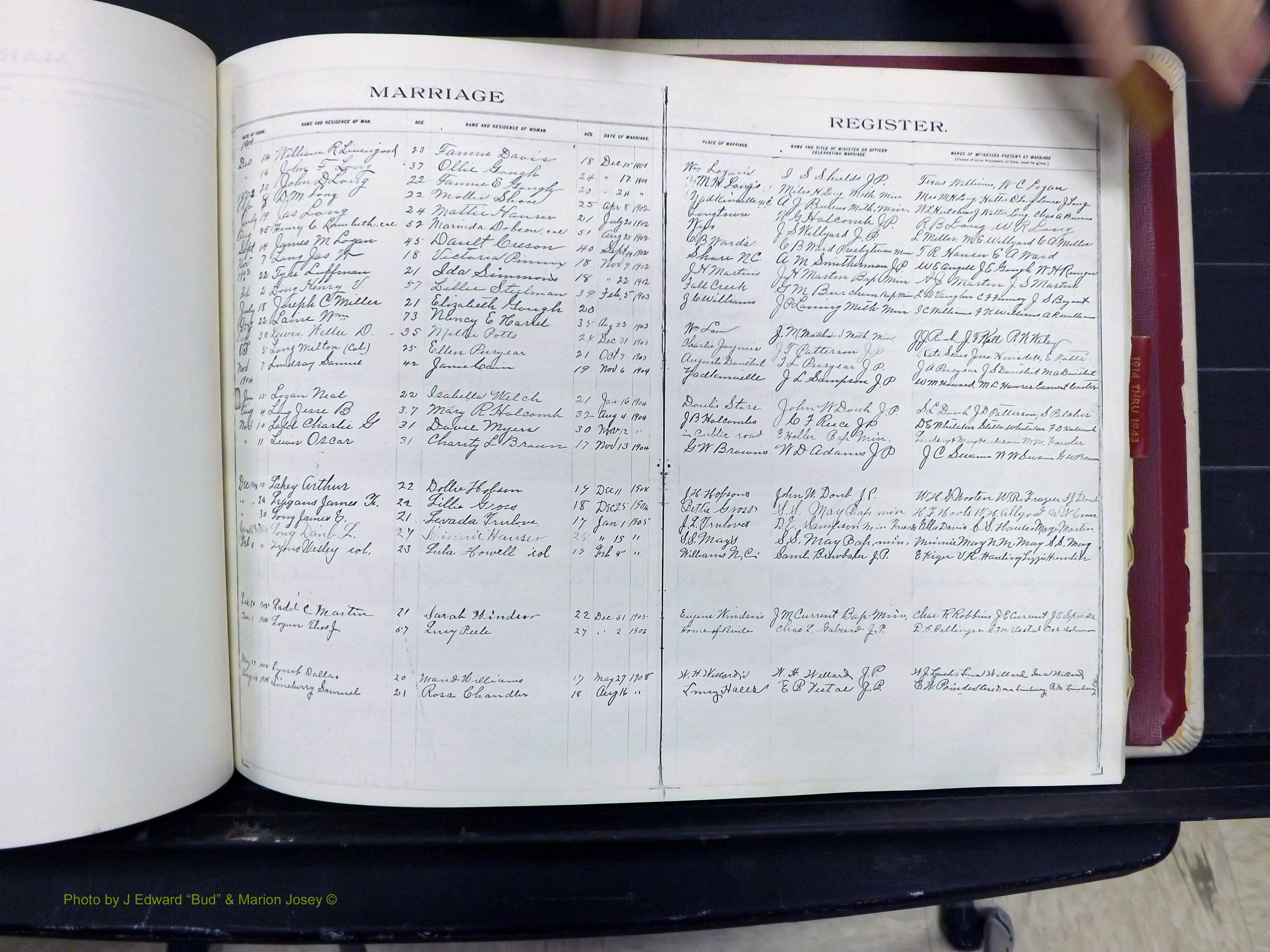Yadkin Co, NC, Marriages 1901-1943 (137).JPG