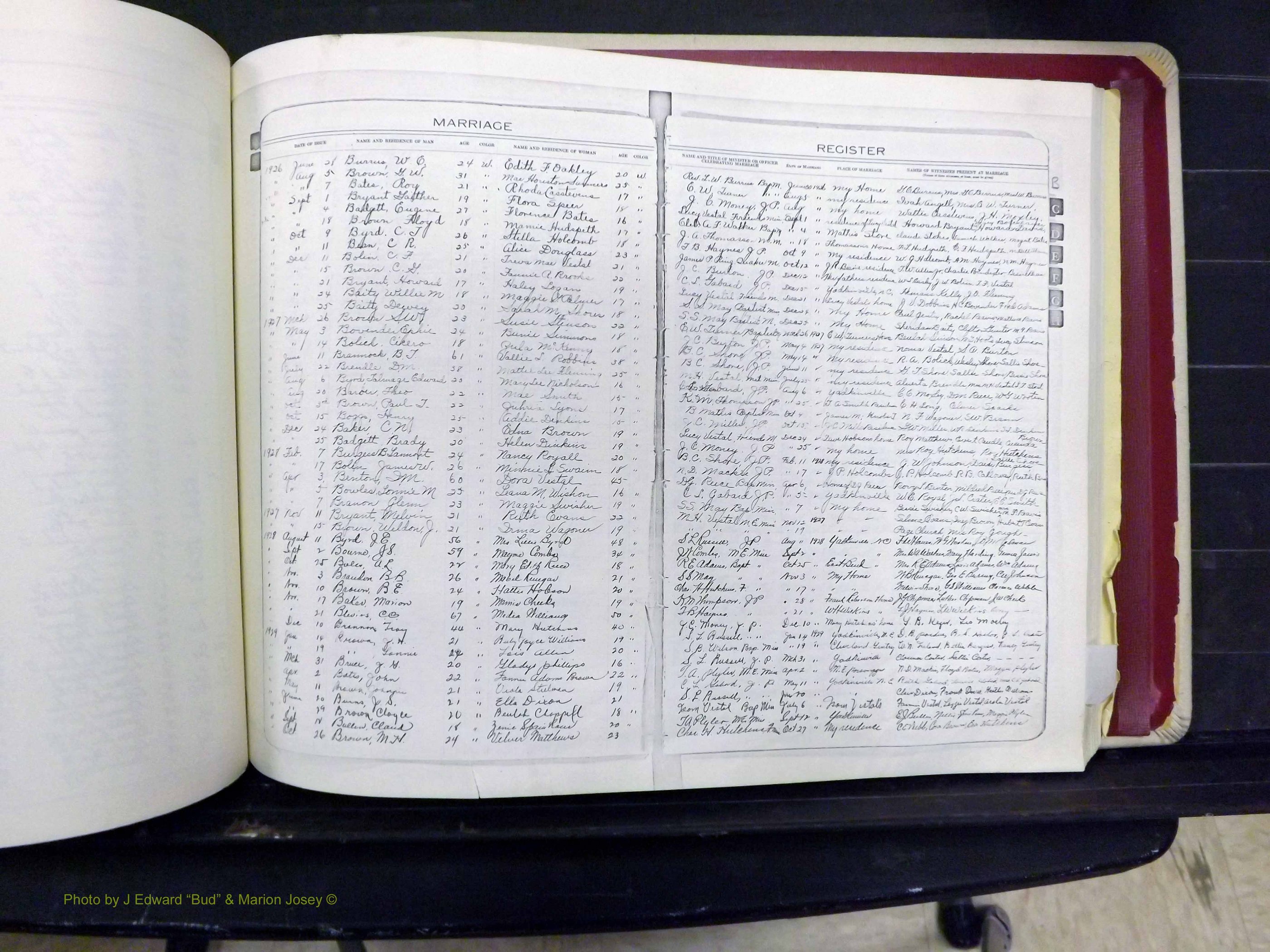 Yadkin Co, NC, Marriages 1901-1943 (180).JPG