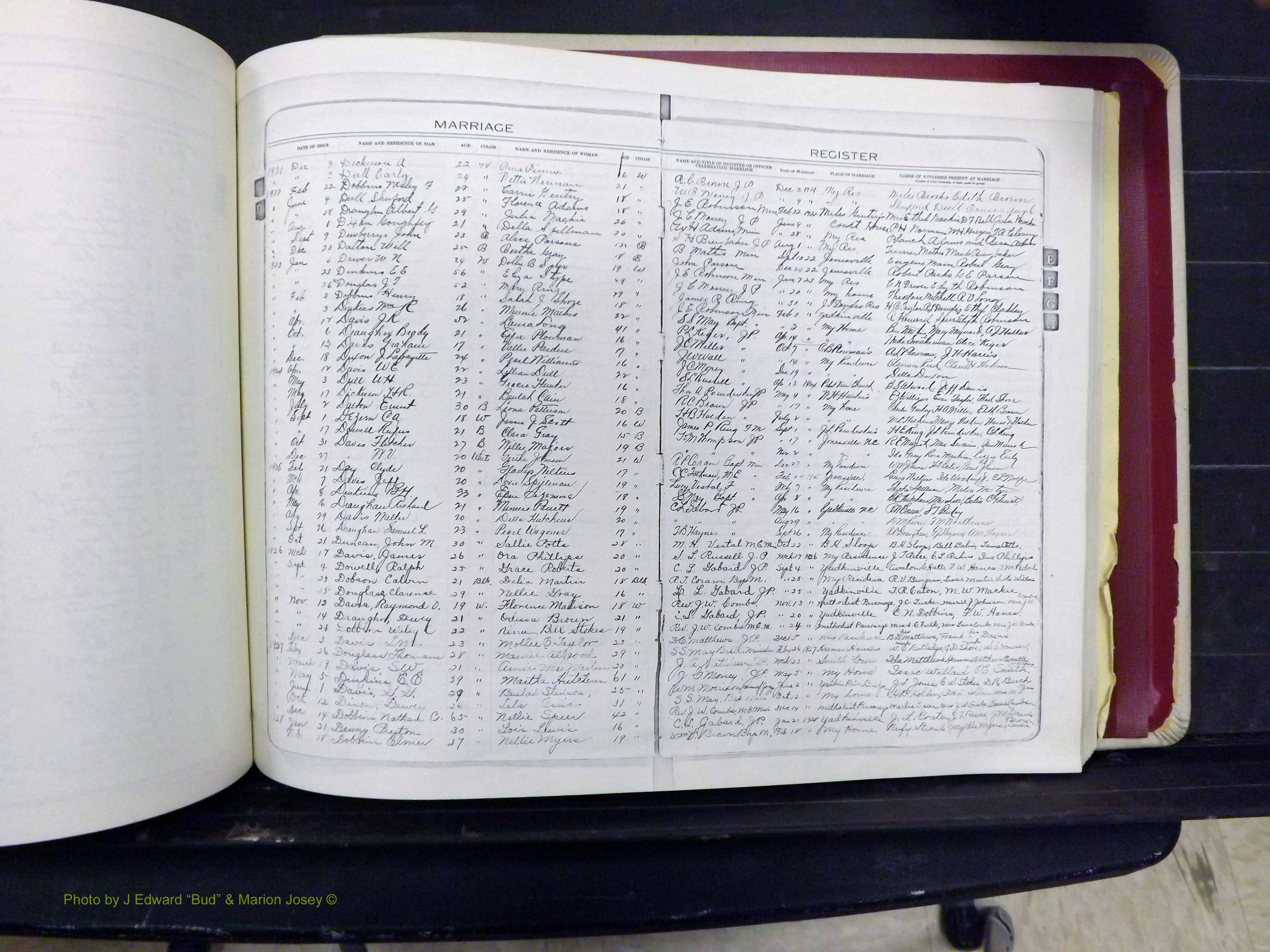Yadkin Co, NC, Marriages 1901-1943 (193).JPG