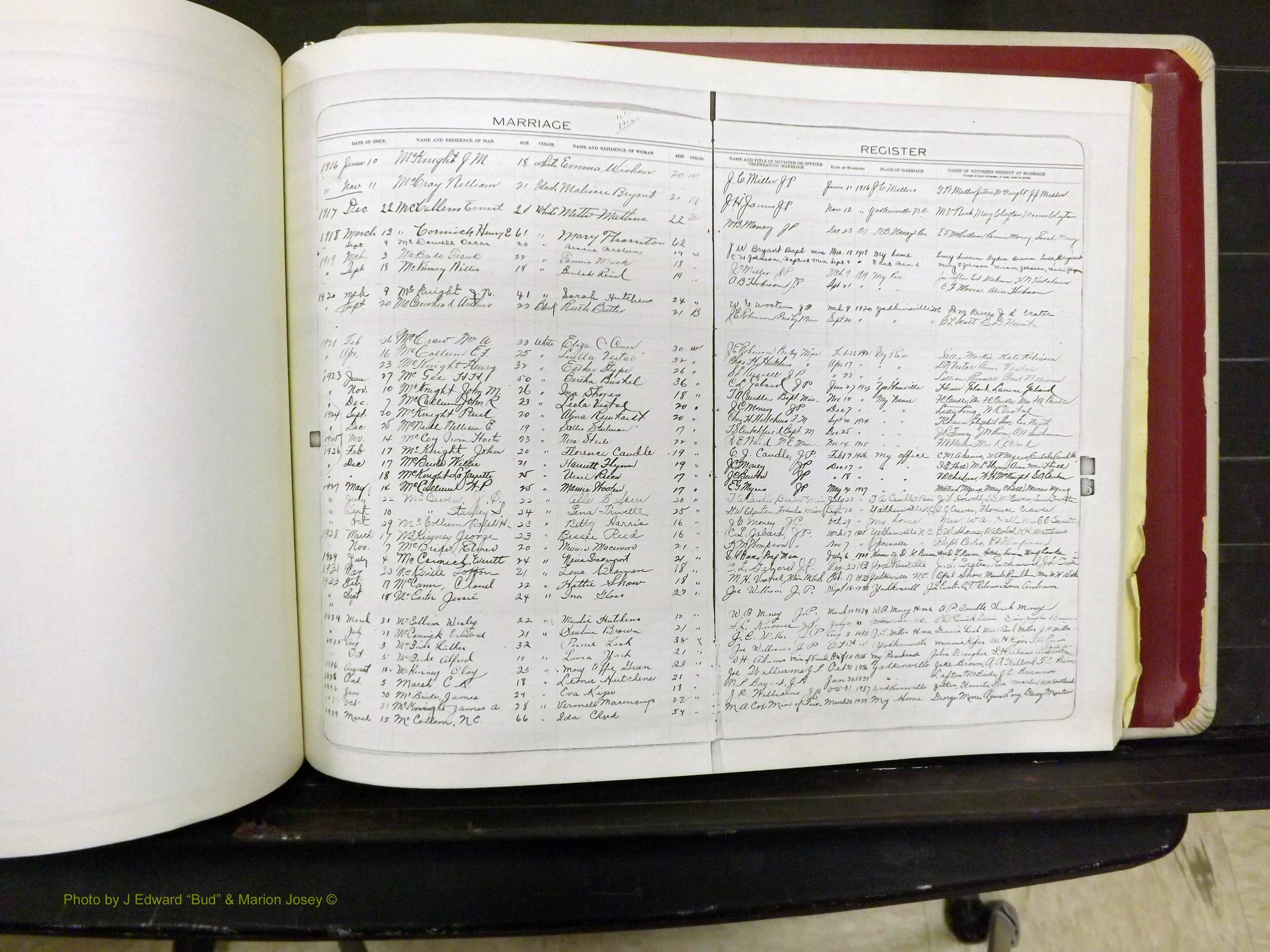 Yadkin Co, NC, Marriages 1901-1943 (229).JPG