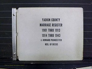 Yadkin Co, NC, Marriages 1901-1943 (100).JPG