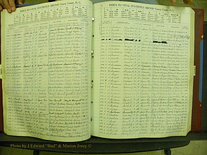 Yancey Births, 1940-1994, Index B, 22a.JPG