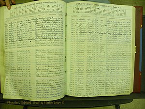 Yancey Births, 1940-1994, Index G, 64.JPG