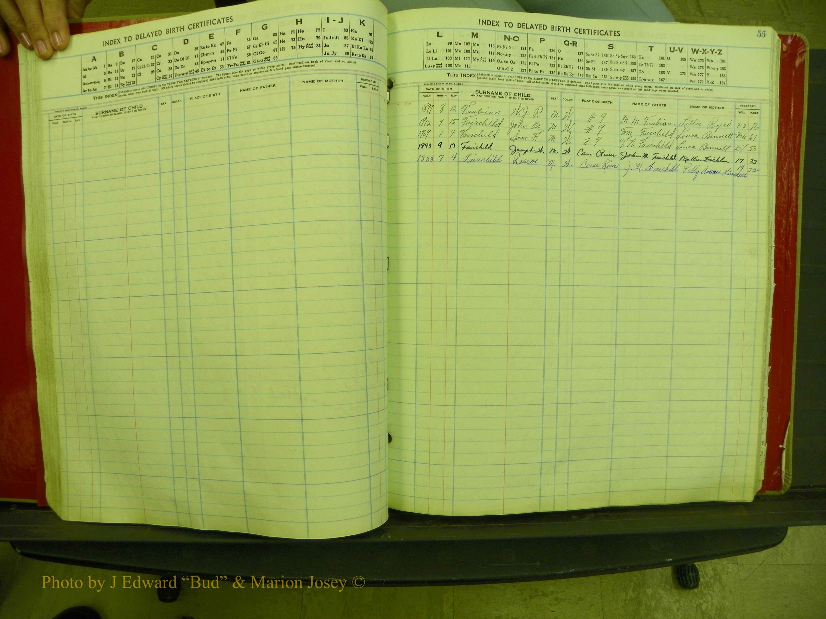 Yancey Co, NC  Delayed Births,  Index F, 49.JPG