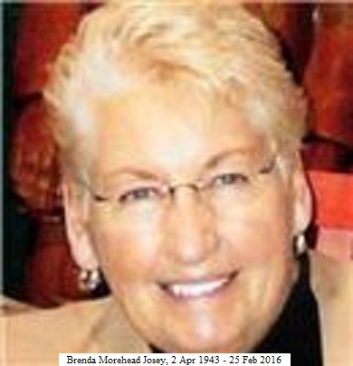 Brenda Morehead Josey Obituary