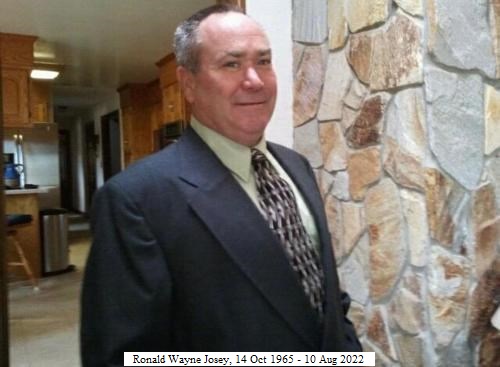 Ronald Wayne Josey obituary, Elizabeth City, NC